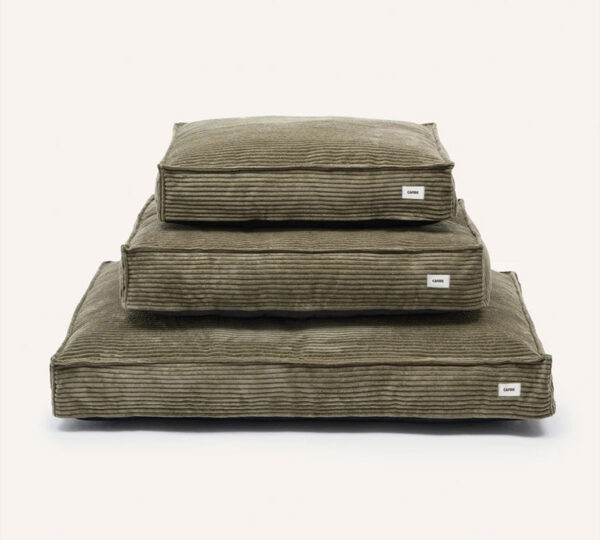 groene hondenmand corduroy cafide