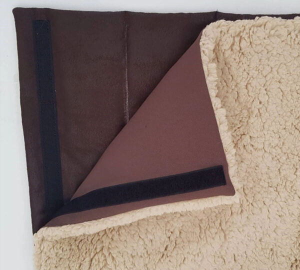 hondenmat voor onderweg teddy beige