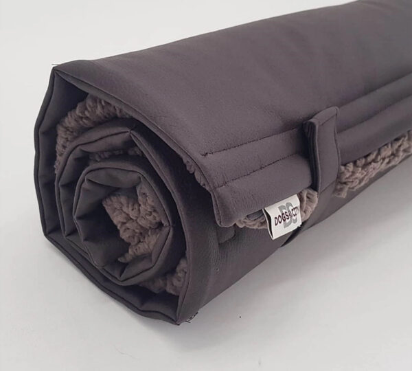luxe oprolmat voor honden teddy taupe
