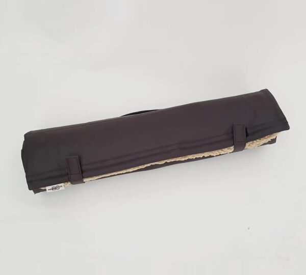 luxe reismat voor honden beige