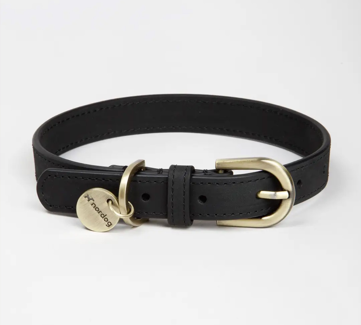 nordog zwarte hondenhalsband
