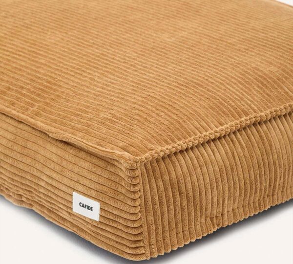 okergele hondenbed corduroy