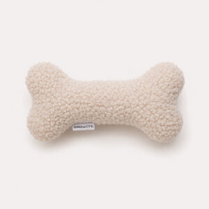 teddy speeltje voor honden wit