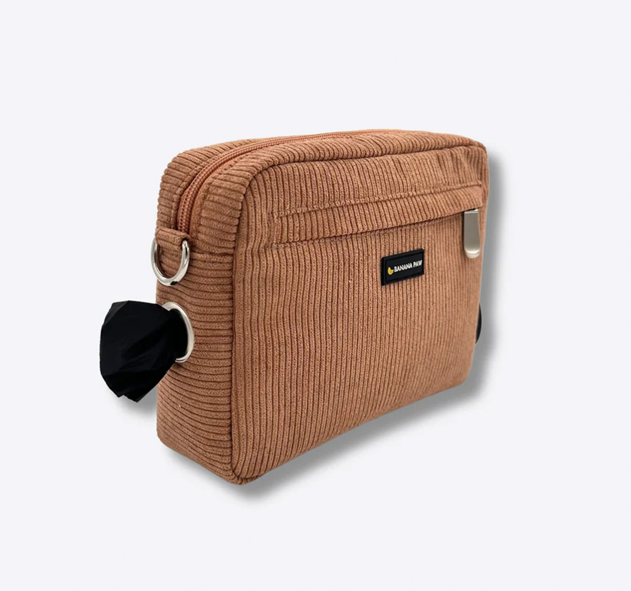 wandeltas hond bruin corduroy