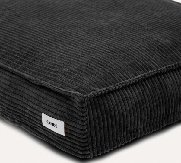 zwart hondenbed corduroy