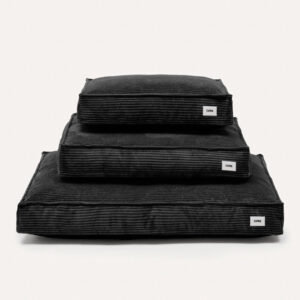 zwarte hondenmand corduroy cafide