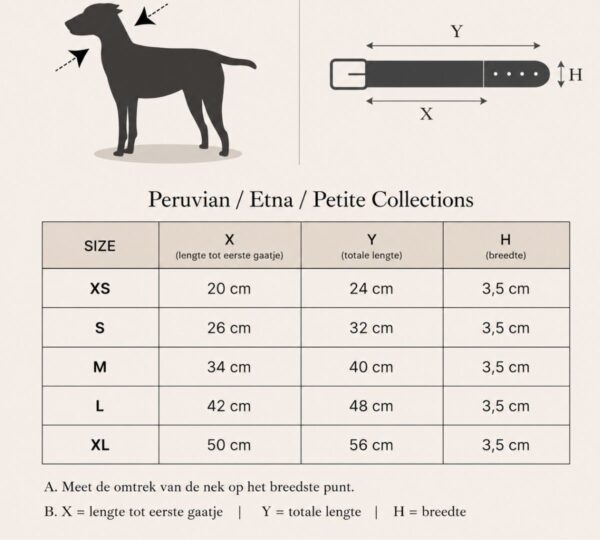 hondenhalsband maat buddys dogwear